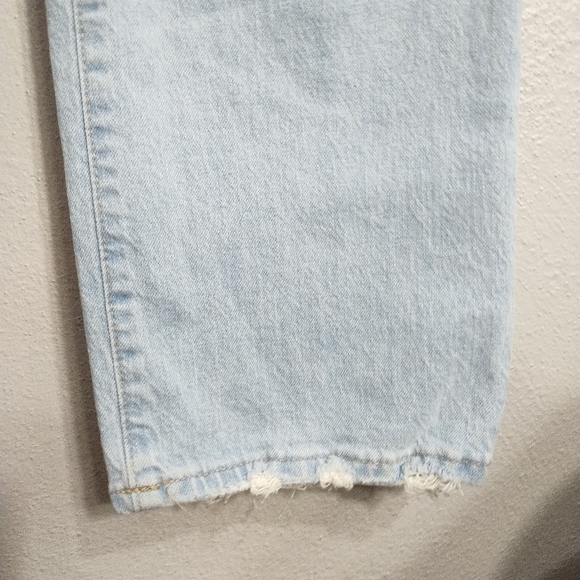 Madewell Slim Demi Boot HR Straight Leg Subtle Flare Hem Stretch Preppy Jean 30P - Picture 6 of 9